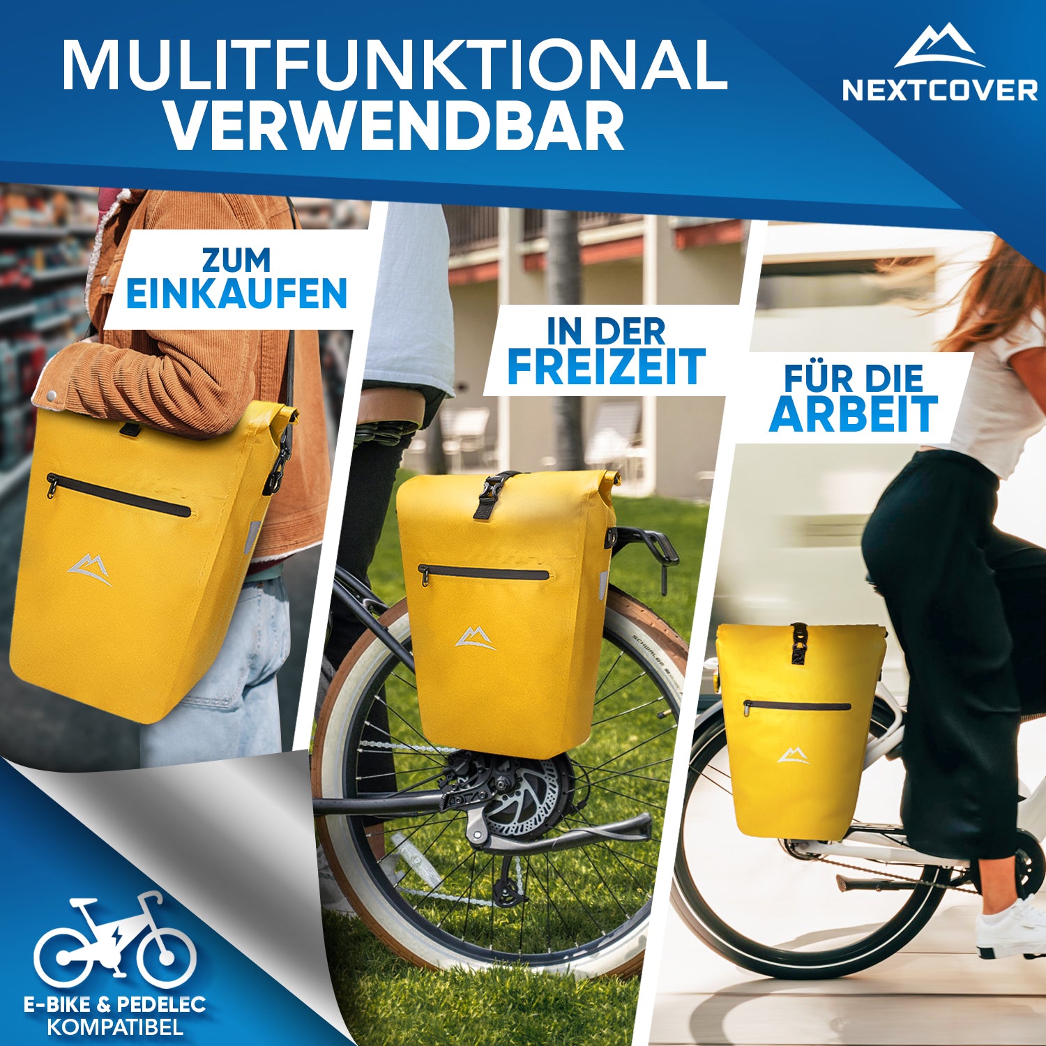 NextBag Classic Fahrradtasche - Gepäckträgertasche