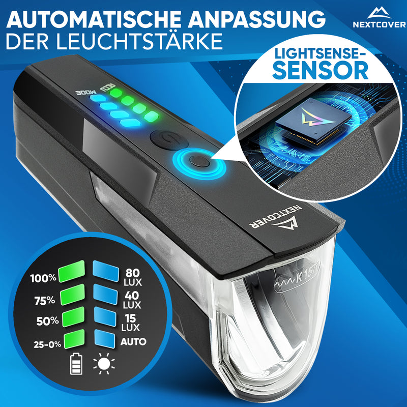 Fahrradlicht Set LightOne - mit LightSense Sensor
