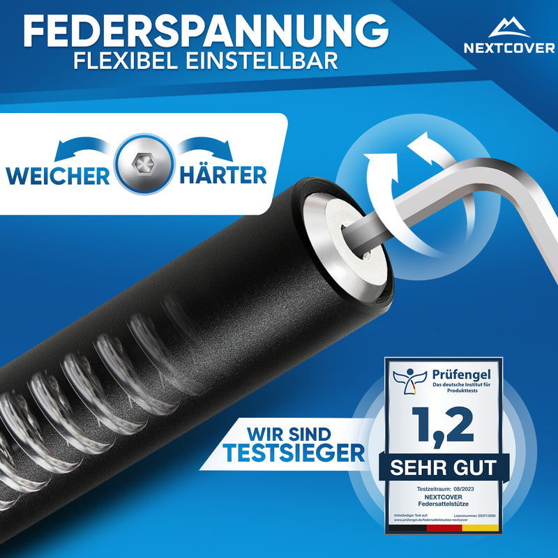 Sattelstütze ComfortPro - mit Comfort-Spring-Technologie