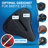 Gel Sattelbezug mit Memory-Foam -  inkl. Regenschutz