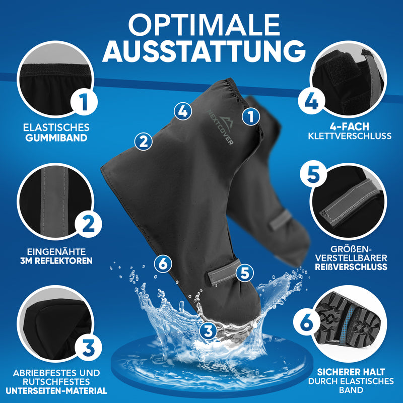 Überschuhe Fahrrad - wasserdicht & reflektierend